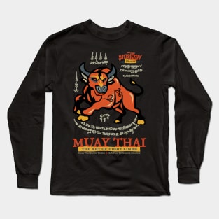 Muay Thai Sak Yant Buffalo Long Sleeve T-Shirt